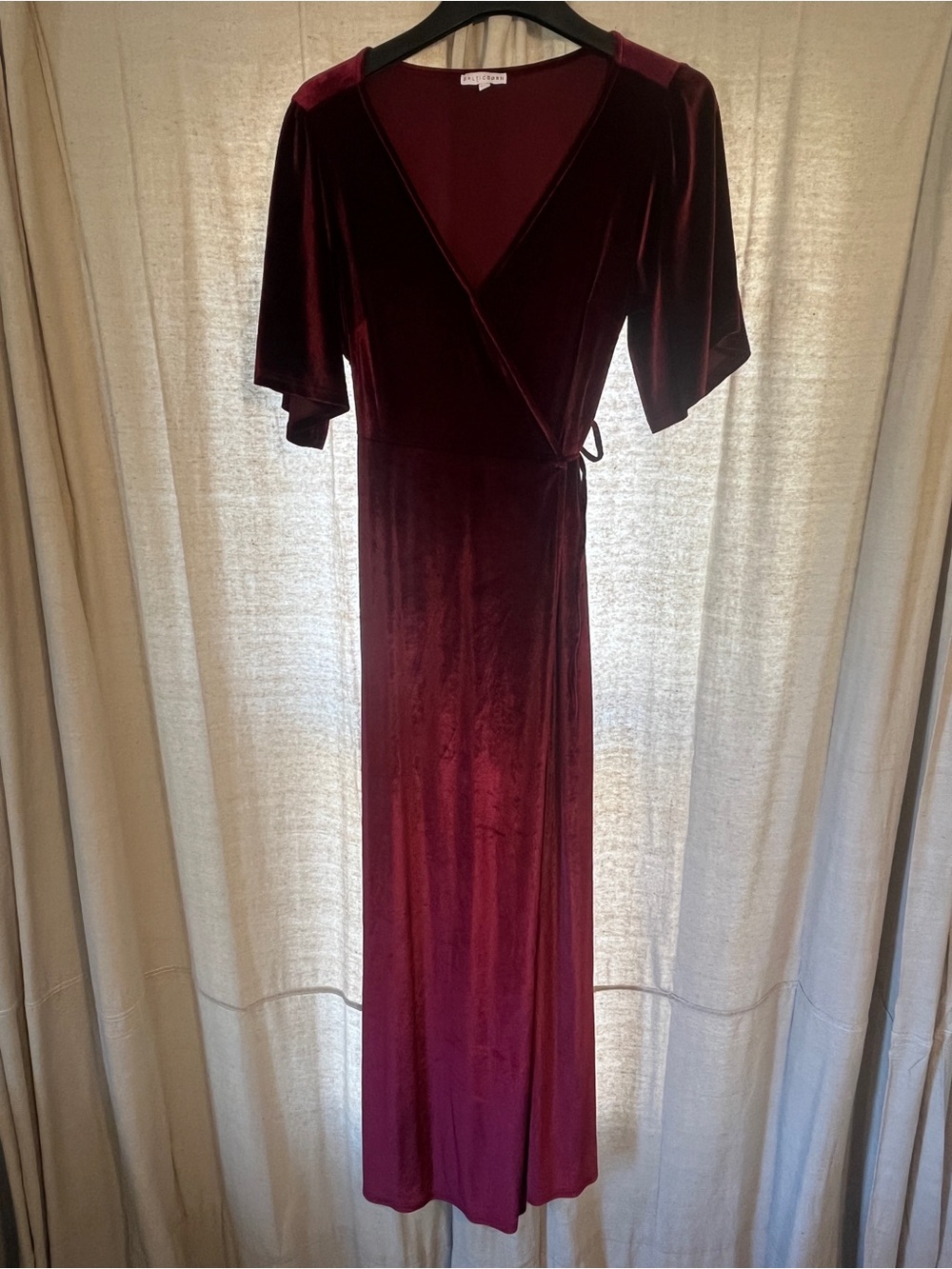 Baltic Born Velvet Wrap Maxi Dress